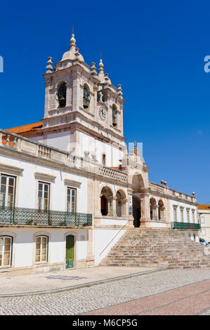 Nossa Senhora de Nazare Church, Nazare, Portugal Stock Photo