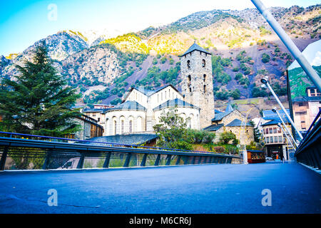 Sant Esteve church in Andorra la Vella, Andorra Stock Photo