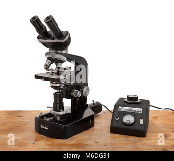 Vintage Nikon compound microscope type Kt Kohler illumination base