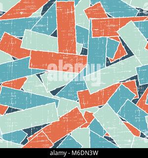 Torn scratch paper seamless pattern. Vector texture Stock Vector