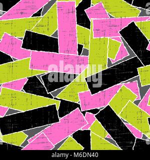 Torn scratch paper seamless pattern. Vector texture Stock Vector