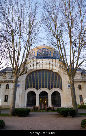 The facade of the Thermes Les Dômes in Vichy France, Stock Photo