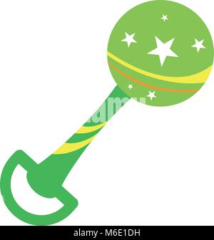 Colored shaker toy icon Stock Vector