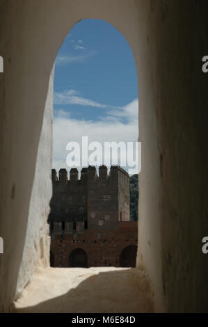 View from a Window in The Alhambra, Spain Stock Photo