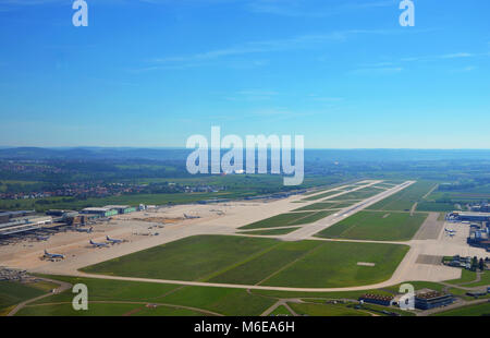 Stuttgart, Germany - June 11, 2017: Aerial view of Stuttgart area Stock ...