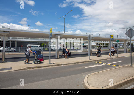 Cairns international airport terminal in far north Queensland,Australia Stock Photo