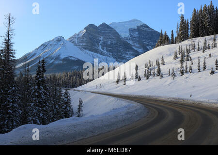 Winter landscape in Canada Stock Photo