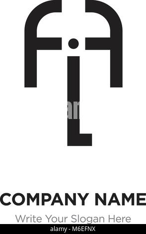 FLF circle letter logo design with circle and ellipse shape. FLF ...
