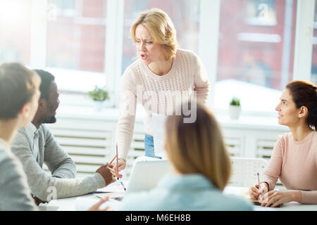 Coach talking Stock Photo