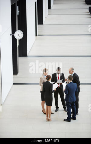 Preparing for conference Stock Photo
