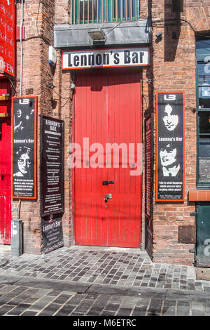 Lennons bar, Mathew street, Liverpool. Merseyside, England, UK, United Kingdom Stock Photo