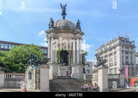 The Queen Victoria monument, Derby Square, Liverpool. Merseyside, England, UK, United Kingdom Stock Photo