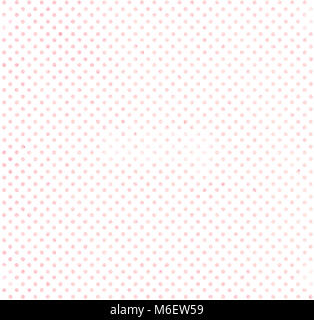 White and pink polka dot background Stock Photo