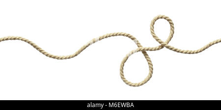 White wavy rope Stock Photo