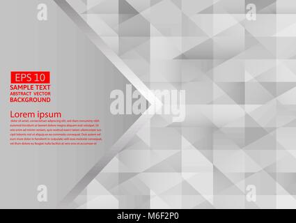 Gray and silver color geometric abstract vector background modern design, Vector illustration Stock Vector