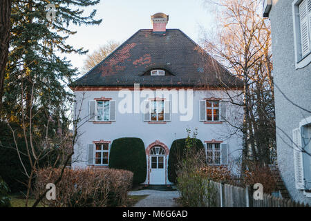 Exterior of the suburban house in Munich, Germany Stock Photo
