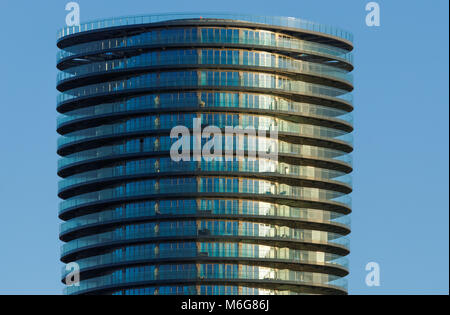 Arena Tower residential skyscraper in Canary Wharf, London England United Kingdom UK Stock Photo