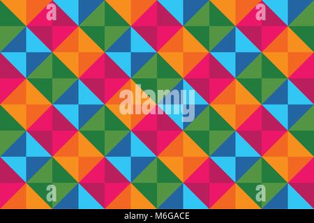 Colorful Diamonds Seamless Pattern Vector Graphic Background Design Stock Vector