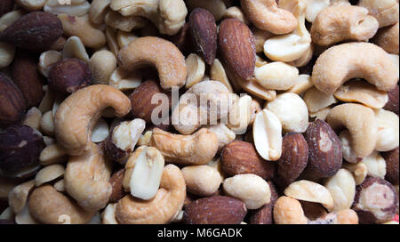 Mixed Nuts Up Close Stock Photo