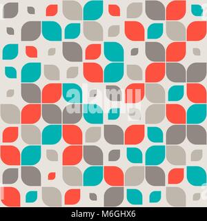 Seamless retro abstract geometric pattern Stock Vector