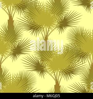 Vector seamless pattern of palm trees Stock Vector