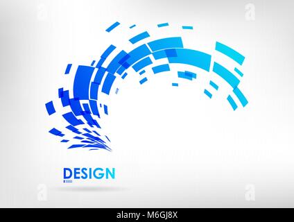 Logo vector design, abstract element on a white background Stock Vector