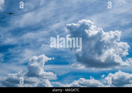 Scenic cloudy sky with different types of clouds Stock Photo - Alamy