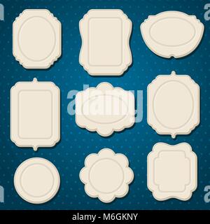Collection of badges, labels, tags with bows and ribbons Stock Vector