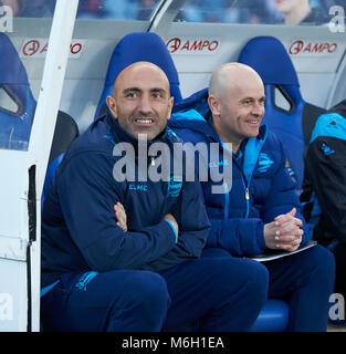 San Sebastian, Spain. 04th Mar, 2018. Coach Abelardo Fernandez during the Spanish La Liga soccer match between Real Sociedad and Deportivo Alaves, at Anoeta stadium, in San Sebastian, northern Spain, Sunday, March. 04, 2018. Credit: Gtres Información más Comuniación on line, S.L./Alamy Live News Stock Photo