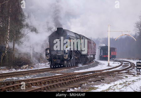 Gresley A4 class 60009 Union of South Africa on the East Lancs Railway Stock Photo