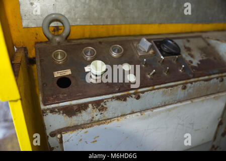The control panel dashboard inside an Asea mine train Stock Photo - Alamy