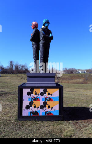 Andy Warhol sculpture Long Island New York Stock Photo