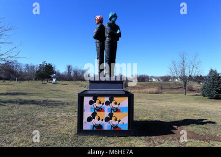 Andy Warhol sculpture Long Island New York Stock Photo