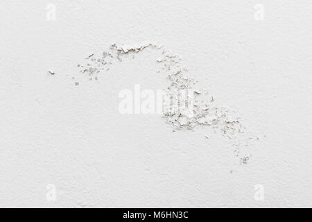 Moisture damaged white wall texture Stock Photo