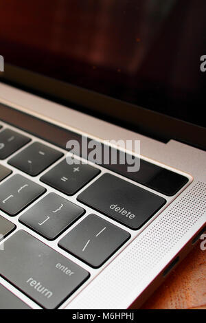 close up on the delete button Stock Photo