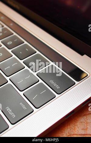 close up on the delete button Stock Photo