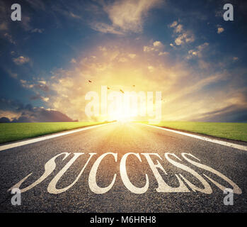 Road of the success. The way for new business opportunities Stock Photo