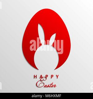 Happy Easter. Easter greeting card. Vector illustration. Stock Vector