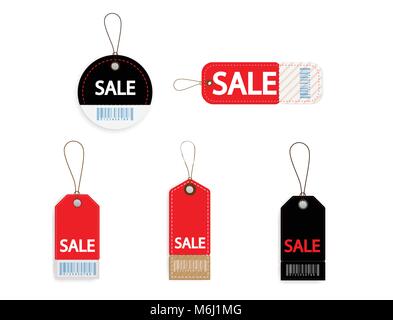 Price tag barcode label set Stock Vector Image & Art - Alamy
