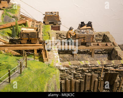 Ridnaun Valley (Ridanna) in South Tyrol, Italy - may 27,2017: South Tyrol mining Museum. The mine Ridanna-Monteneve was in operation for 800 years and Stock Photo