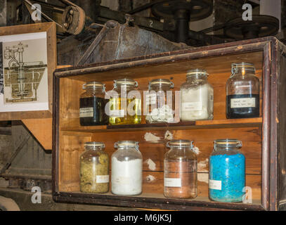 South Tyrol mining Museum. The mine Ridanna-Monteneve was in operation for 800 years.  Ridnaun Valley (Ridanna) in South Tyrol, Italy Stock Photo