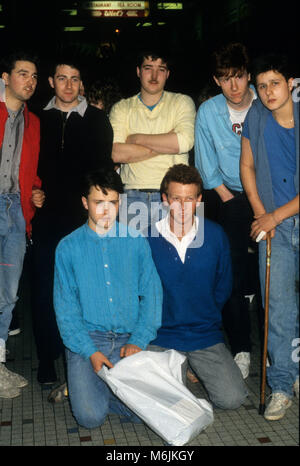 Survivors of Zeebrugge ferry disaster which killed 193 passengerswhen the MS Herald of Free Enterprise capsised on March 6th 1987. Nick Wood, Alan Cartwright, Andrew Dingley, Andrew Bridge, Ian Moore, Lawson Fisher and Ian Wood. Stock Photo