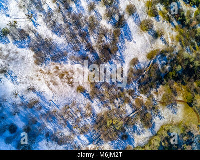 A rare dusting of snow out on Mines Road, near Livermore, Ca. Stock Photo