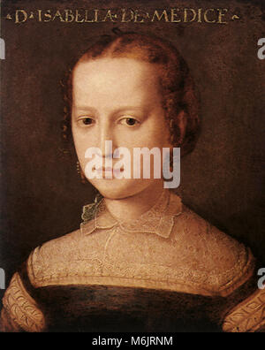 Portrait of Isabella de' Medici, Bronzino, Agnolo, 1540. Stock Photo