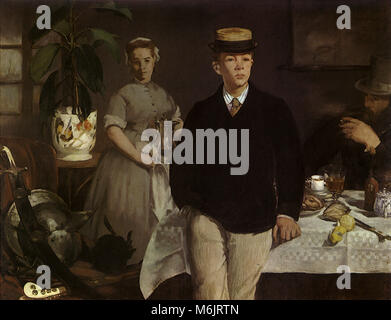The Luncheon in the Studio, Manet, edouard, 1868. Stock Photo