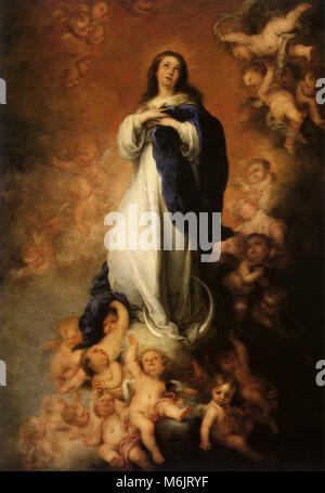 The Immaculate Virgin 'of Soult', Murillo, Bartolome Esteban, 1678. Stock Photo