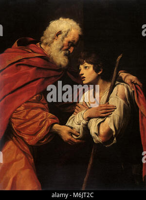 The Return of the Prodigal Son, Spada, Lionello, 1610. Stock Photo