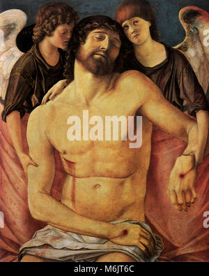 Giovanni Bellini - Dead Christ Supported by the Madonna and St John ...