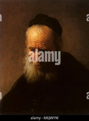 Rembrandt Harmensz. van Rijn - Old Man with a Gold Chain Stock Photo ...