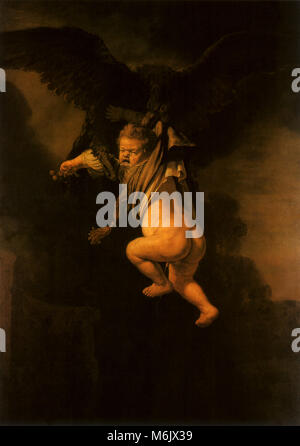 The Abduction of Ganymede, Rembrandt, Harmensz van Rijn, 1635. Stock Photo